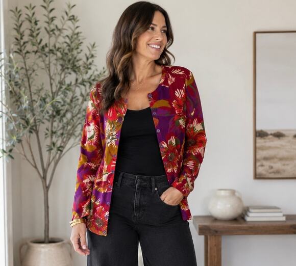 Isaac Mizrahi Sweaters - NWOT Isaac Mizrahi Crewneck Buttondown cardigan size M